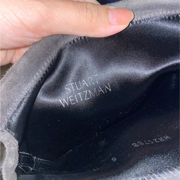 Stuart weitzman lowland suede grey over the knee boots size 6 - Picture 6 of 9